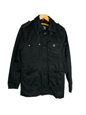 Esprit Men's Military Jacket Cotton Canvas Fall Button Up, size S